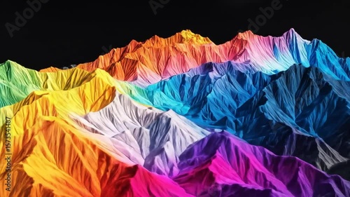 Wallpaper Mural Spectacular Rainbow Mountains: A Vivid and Colorful Geological Display of Nature Torontodigital.ca