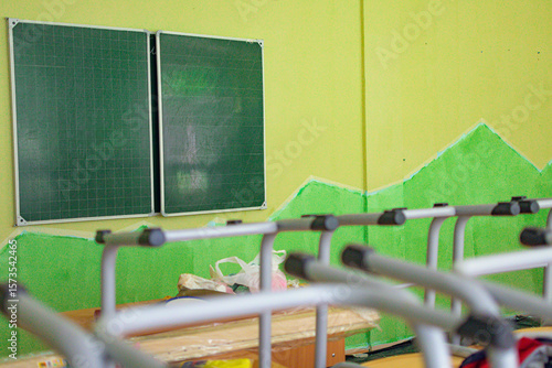 Fényképezés Classroom renovation. Preparing for the new academic year.