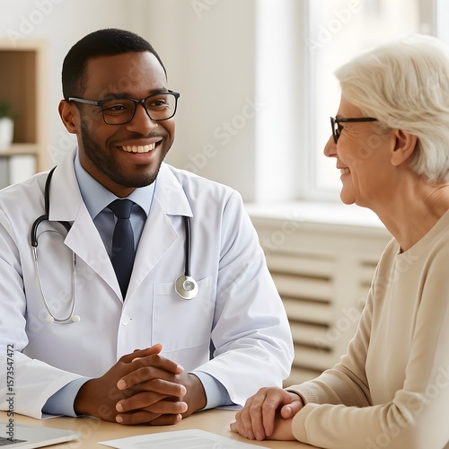 doctor talking to patient