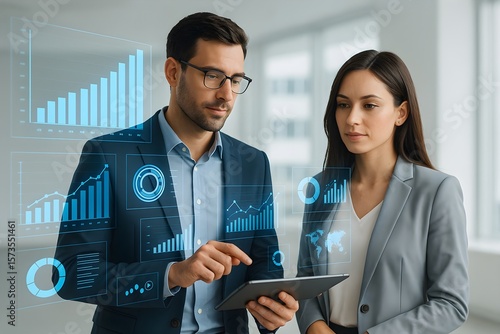 business people working in office
