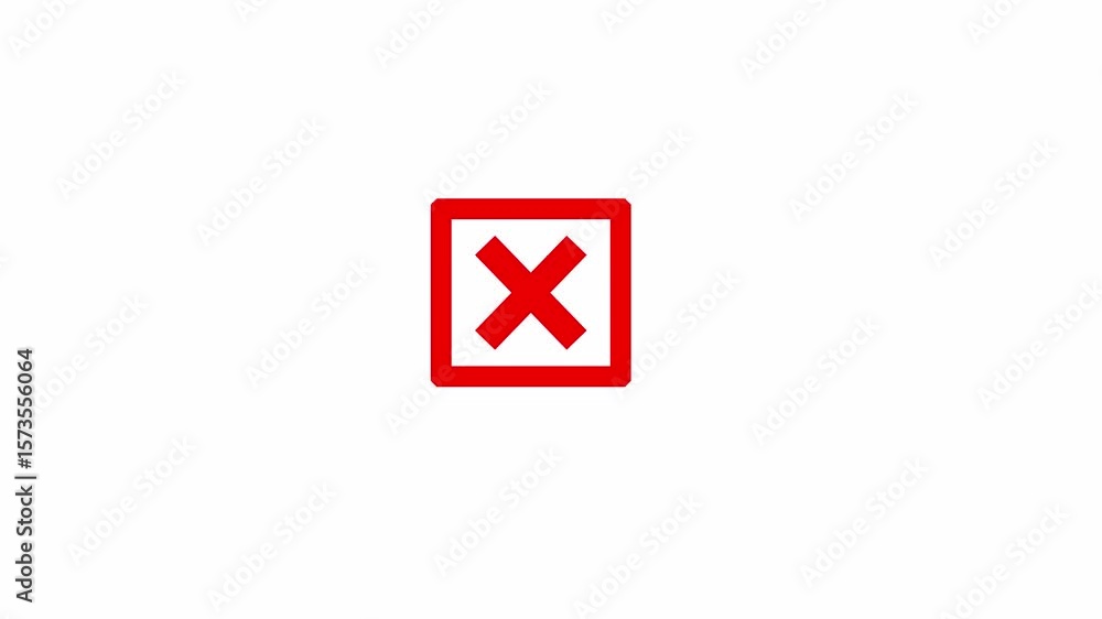 Red cross symbol. Wrong sign red cross icon Red cross symbol. Wrong sign red cross icon