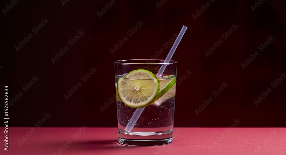 Fototapeta premium An elegant summer drink composition for a bar or restaurant menu