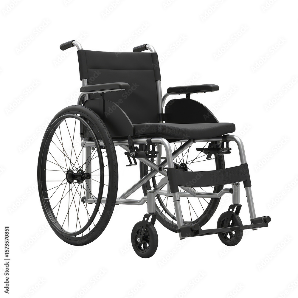 Fototapeta premium 3d Rendering Wheelchair Medical Mobility Equipment on Transparent Background