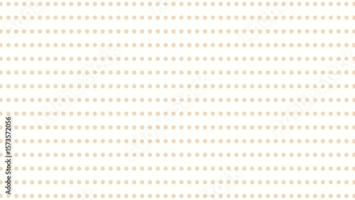 Soft beige polka dot background vector. Seamless, gentle pattern for baby, nursery, and delicate designs.