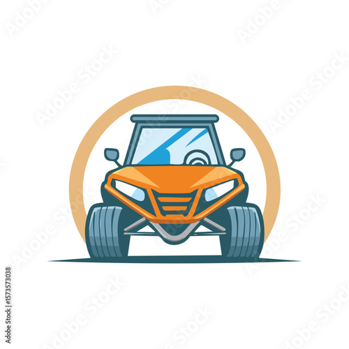 Simple Illustration logo Dune Buggy