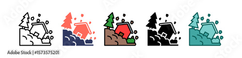 Landslide multiple icon
