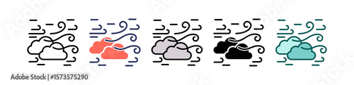 Wind multiple icon