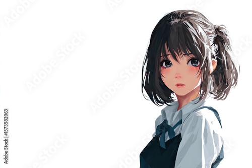  Anime isolated on white background