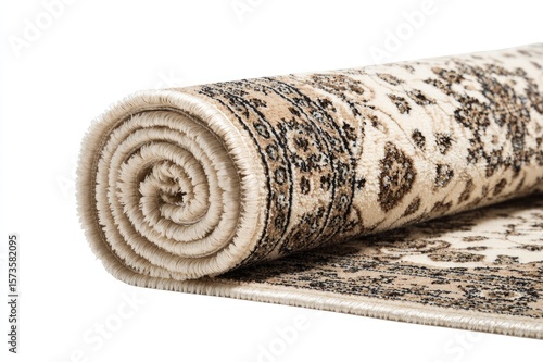 Area rug isolated on white background