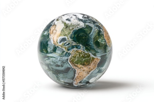 Globe isolated on white background