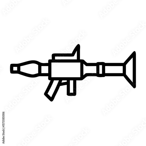 RPG, rocket propelled grenade, shoulder-launched, anti-tank weapon, military weapon, weapon, infantry weapon, portable weapon, explosive weapon, ordnance, war, conflict, military, army, combat.