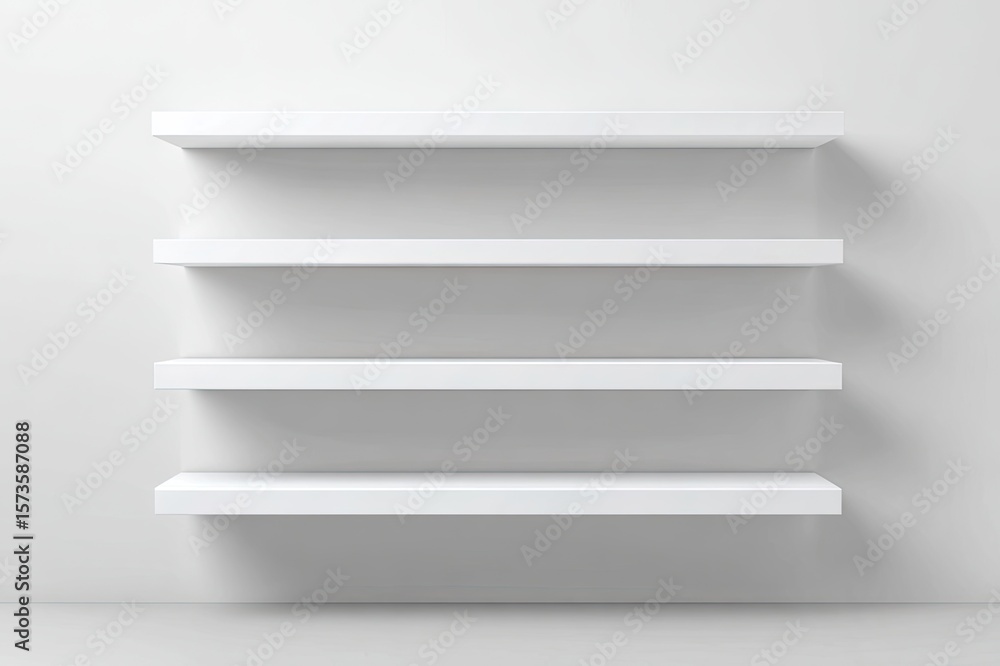 Shelves isolated on white background Shelves isolated on white background