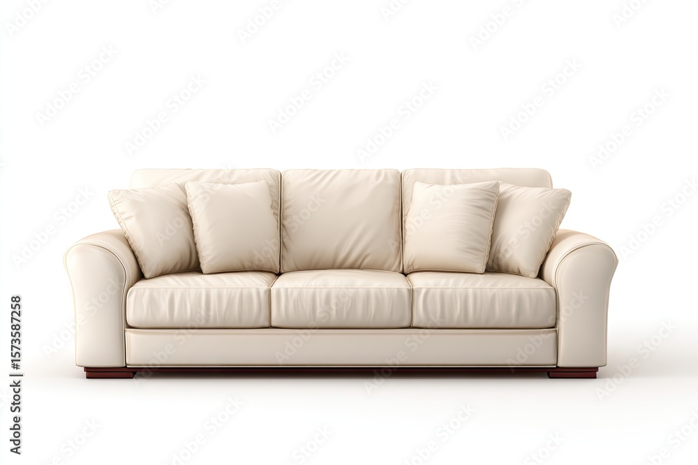 Fototapeta premium Sofa isolated on white background