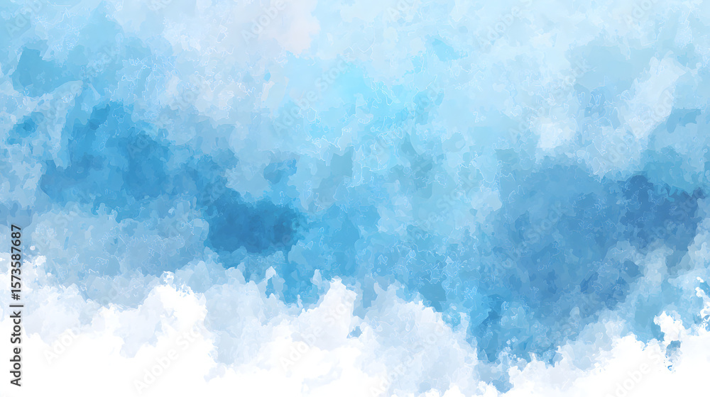 Fototapeta premium Blue Watercolor Wash Background