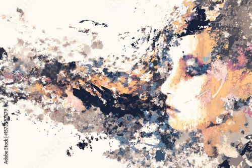 Tapestry isolated on white background