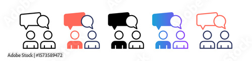 Talk multiple icon