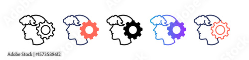 Creativity multiple icon