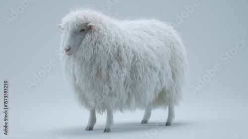 White sheep studio photography