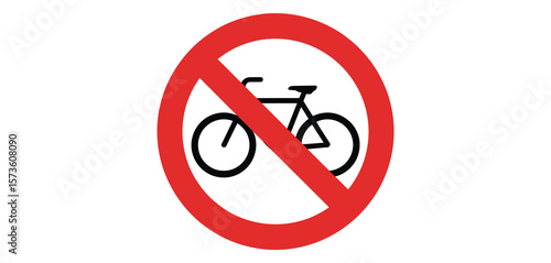 No Bicycle Allowed Sign