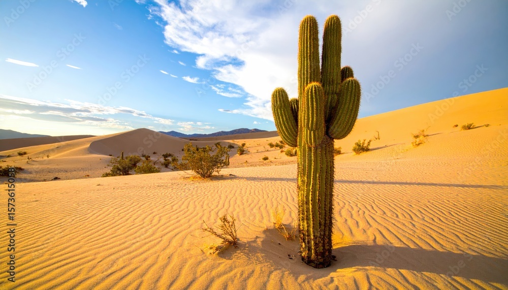 Desert cactus sunrise Desert cactus sunrise