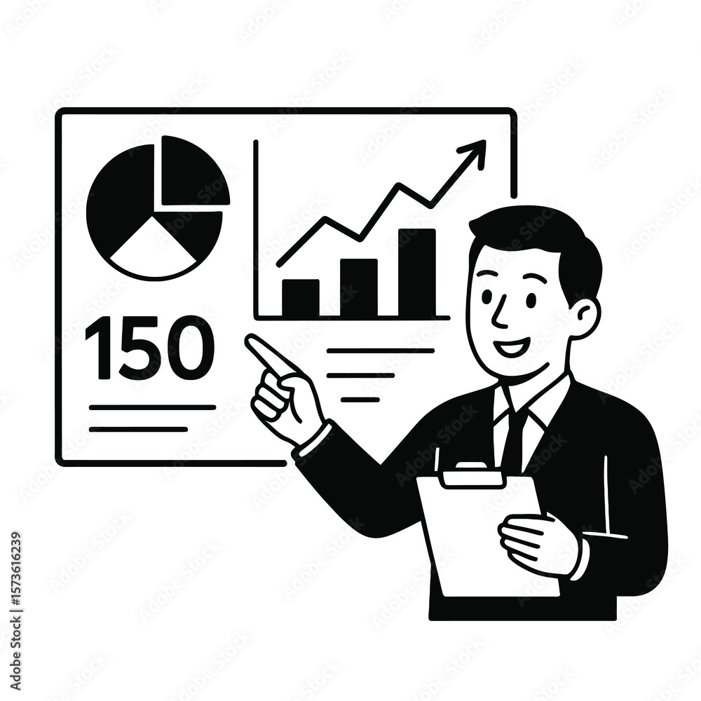 Data Analysis Presentation in Monochrome Style Data Analysis Presentation in Monochrome Style