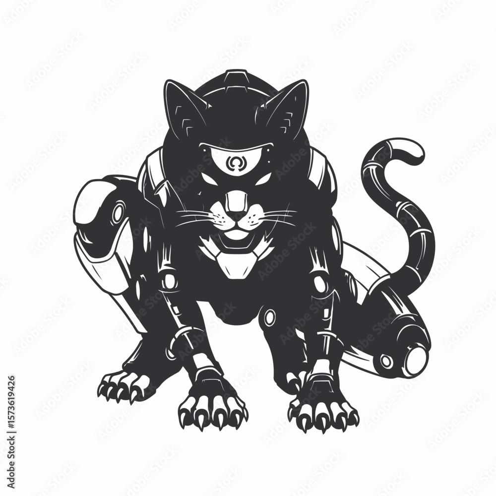 Obraz premium a cat vector AI for Design