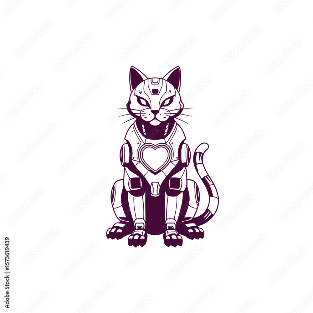 Obraz premium a cat vector AI for Design