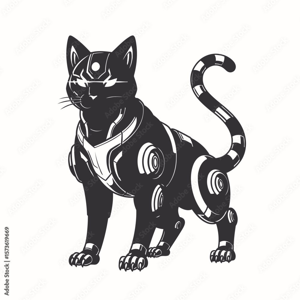 Obraz premium Vector Cat Character For Design