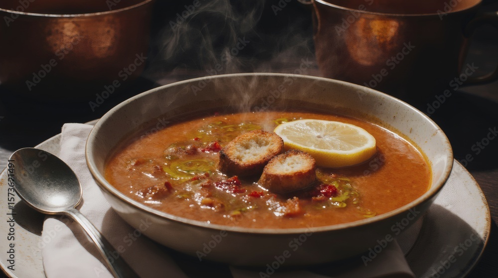 Mercimek Çorbası – Turkish Red Lentil Soup with Paprika Oil and Lemon Mercimek Çorbası – Turkish Red Lentil Soup with Paprika Oil and Lemon