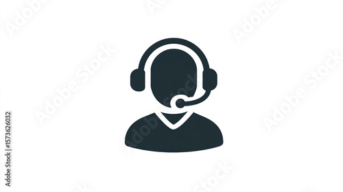 Dark silhouette of a person wearing a headset, representing customer service or support