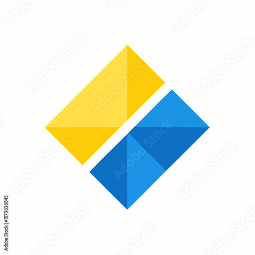 geometric shape blue and yellow Free Download geometric shape blue and yellow - GFXLoad