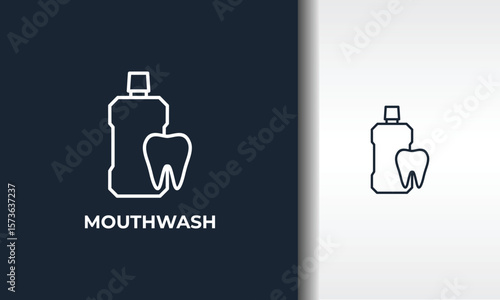 Mouthwash Vector, Icon Or Logo Sign Isolated Symbol Illustration