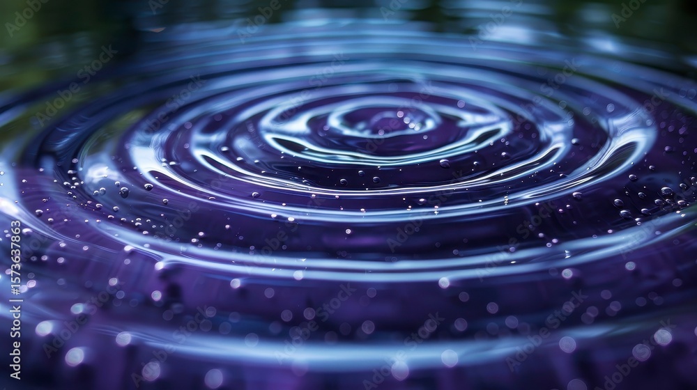 Water surface ripples outwards Water surface ripples outwards