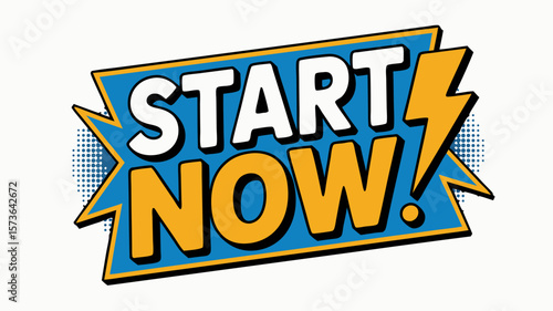 Dynamic visual composition urging immediate action with a burst of energetic typography
