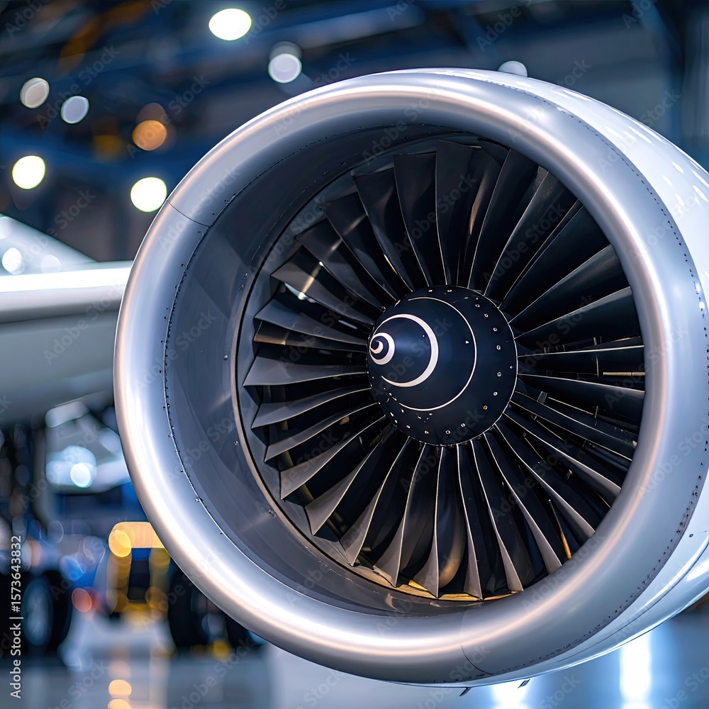 custom made wallpaper toronto digitalClose-up airplane jet engine (1)