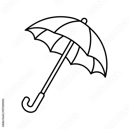  umbrella icon white on background