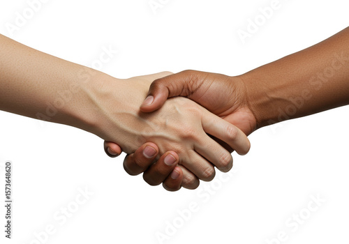Business Handshake Depicting Contract Agreement Between Two Individuals