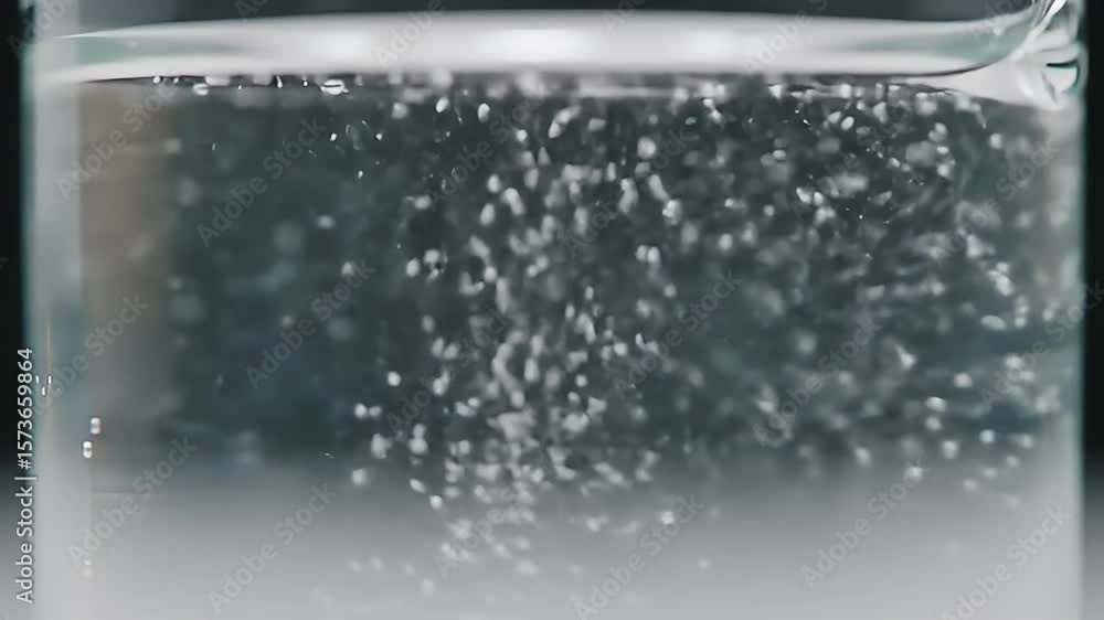 custom made wallpaper toronto digitalClear glass filled with water; bubbles rising and a blurry dark background