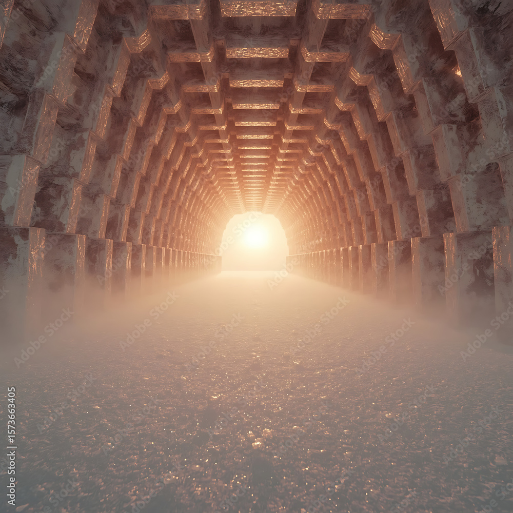Obraz premium light in the tunnel