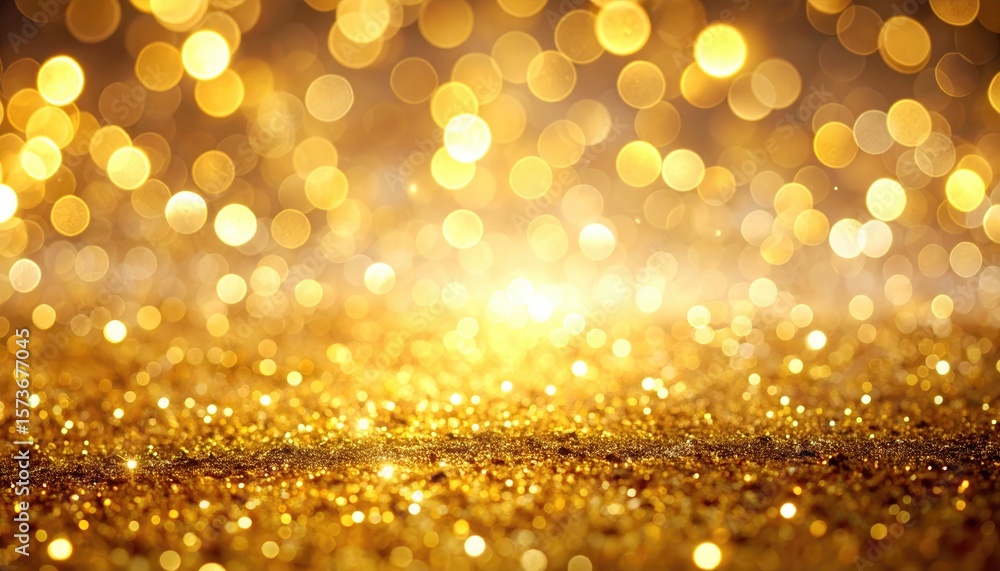 Golden glittering bokeh background Golden glittering bokeh background