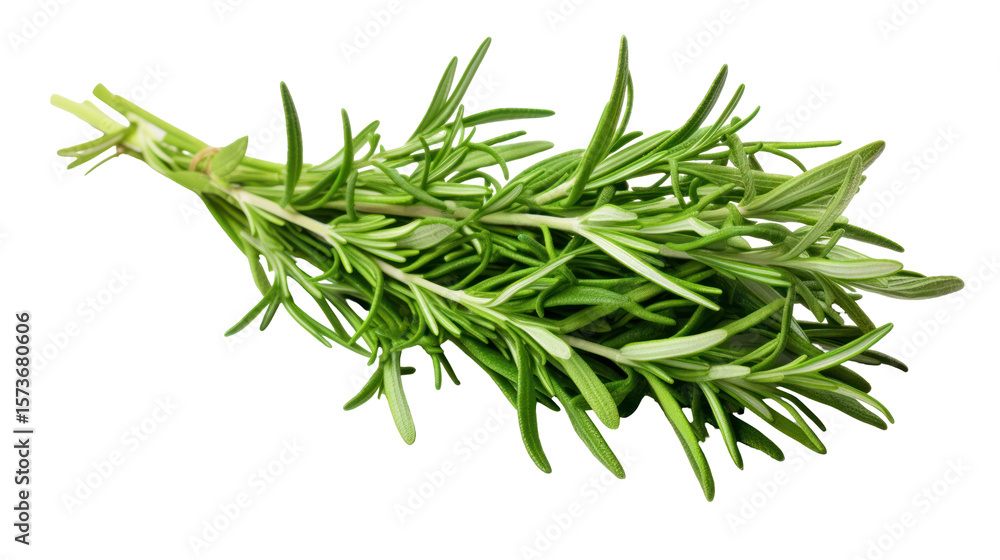 Fototapeta premium Tarragon Bunch – Fresh green tarragon herb bunch isolated on transparent background