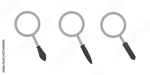 Set of a search magnifying glass icon. Search Icon vector illustration, magnifying glass sign and symbol. Vector Illustration.