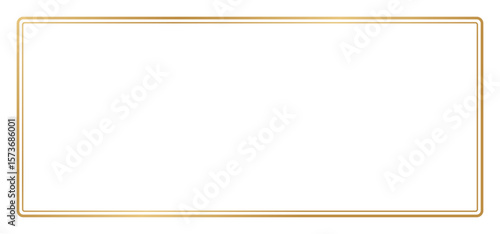 ゴールドのシンプルフレームセット