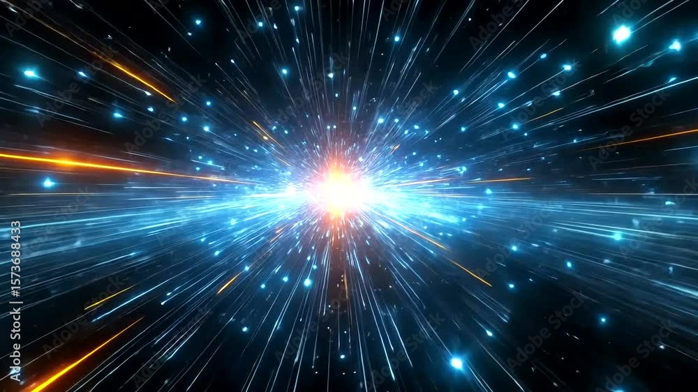 Futuristic Light Streaks Hyperspace Jump Animation, Cosmic Flight Visual Effect Futuristic Light Streaks Hyperspace Jump Animation, Cosmic Flight Visual Effect