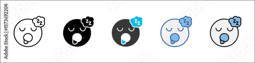 Deep Sleep Icon Pack Multistyle Illustration
