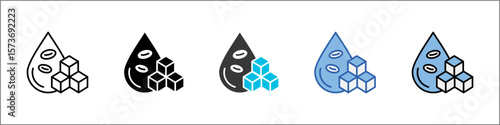 Blood Sugar Icon Pack Multistyle Illustration