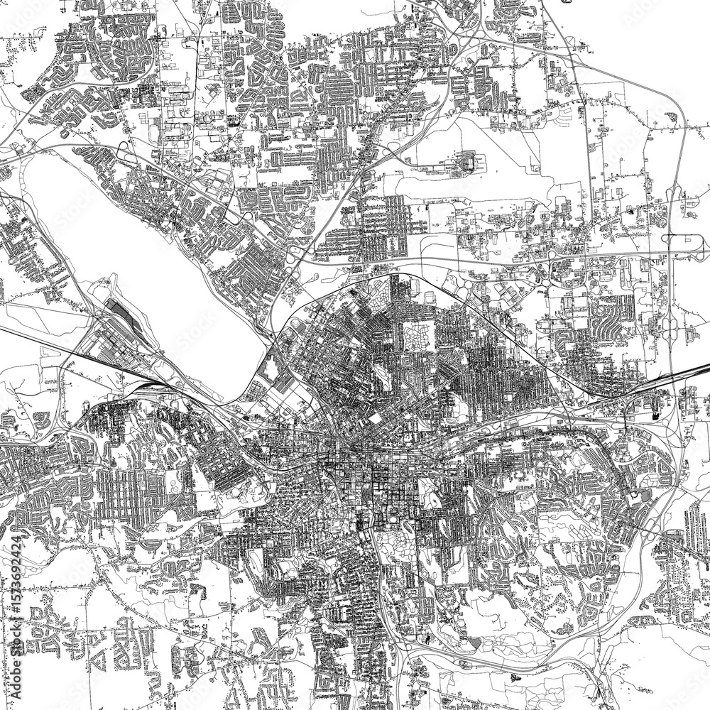 Fototapeta premium 3D illustration of city and urban in Syracuse New York USA