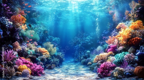 Wallpaper Mural A breathtaking visual experience of an imaginative aquatic realm. Torontodigital.ca