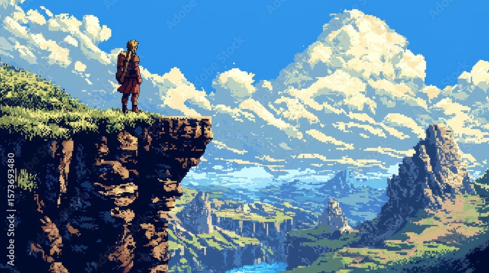 Obraz premium Ample copy space above, perfect for game graphics or creative projects.