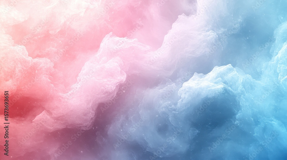 Fototapeta premium Pastel cloudscape, dreamy sky, ethereal background, soft light, design texture